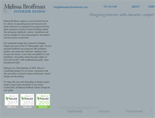 Tablet Screenshot of melissabroffmaninteriors.com